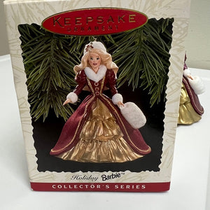 Hallmark Keepsake Ornament Holiday Barbie 1996