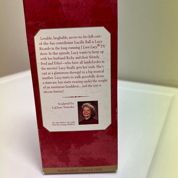 Hallmark Keepsake Ornament I Love Lucy 1999 Lucy Gets In Pictures