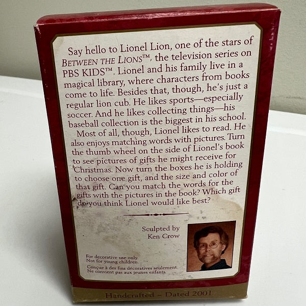 Hallmark Keepsake Ornament Lionel Plays with Words Between the Lions