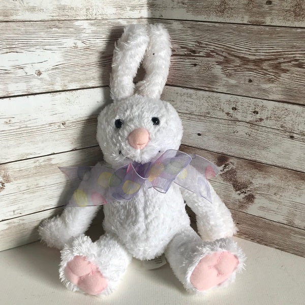 Hallmark Plush Bunny Rabbit 9in Stuffed Animal White 