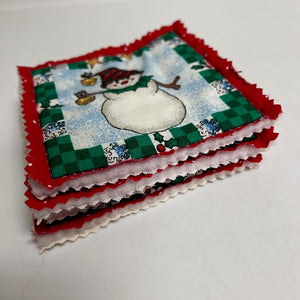 Handmade Fabric Coaster Set of 4 Christmas Coasters