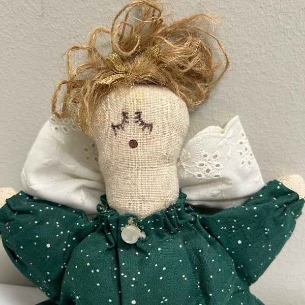 Handmade Muslin Cloth Angel Country Folk Art Doll Decoration