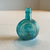 Herbert Hoover Mini Blue Carnival Glass Bottle