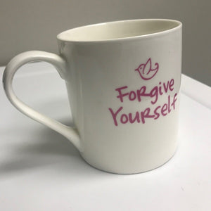 Home Essentials Ceramic Coffee Mug Forgive Yourself Message Design