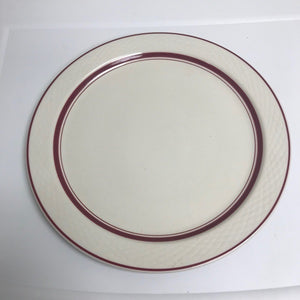 Jackson Falls Creek PA Custom China Serving Plate Red Striped Restaurant Ware