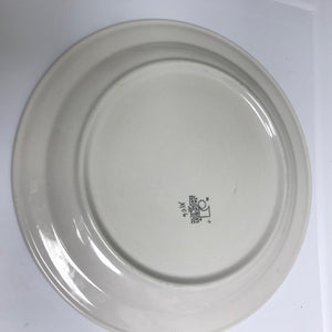 Jackson Falls Creek PA Custom China Serving Plate Red Striped Restaurant Ware