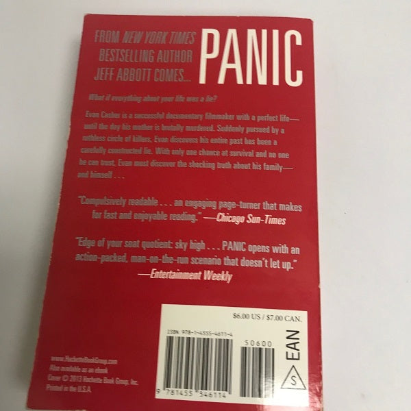 Jeff Abbott Panic Paperback Book