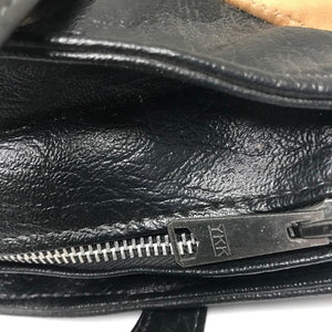 Leather Purse Multi-Color Striped Handbag Shoulder Straps YKK Zipper