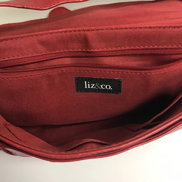 Liz Clairborne Liz Co Red Buckle Bag Single Shoulder Strap Chickenmash Farm