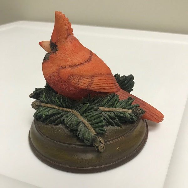 Marjolien Bastin Natures Journey Winter Cardinal Figure On Base