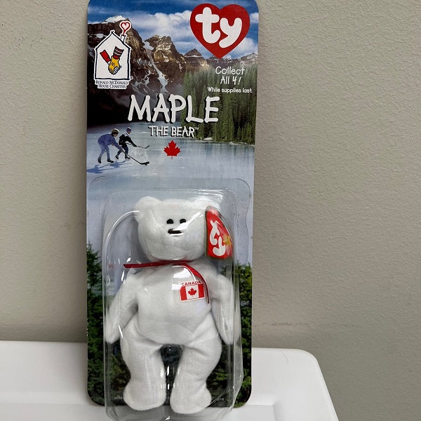 McDonalds Ty Beanie Baby Maple the Bear Canada Unopened 1999