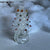 Miniature Clear Christmas Tree with Colorful Bulbs 3.5in