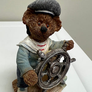 Nautical Sailor Bear Resin Figurine 4 inch