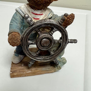 Nautical Sailor Bear Resin Figurine 4 inch