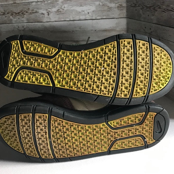 Nike Basketball | Skateboard Athletic Shoes | Size 6Y | Brown with Yellow Swoosh