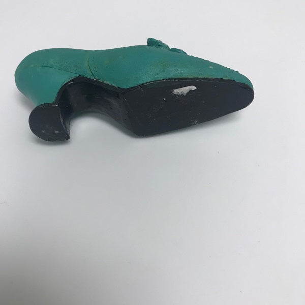Novelty Collectible Miniature Resin Shoe Turquoise
