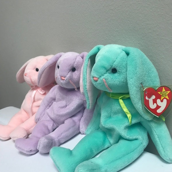 Ty Beanie Babies Hippity Hoppity Floppity Retired Rabbits 1996