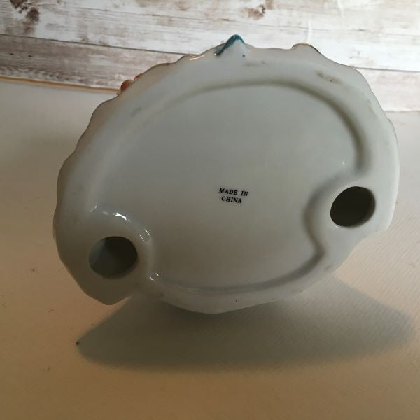 Porcelain Girl Figurine With Blue and White Dress 7