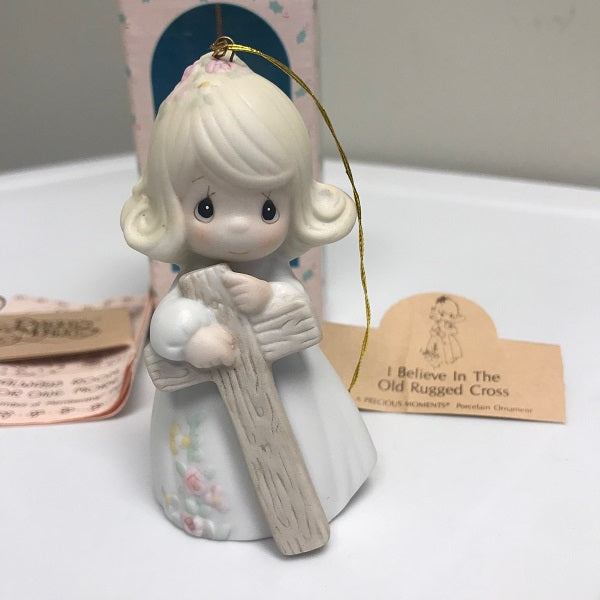 Precious Moments I Believe In The Old Rugged Cross Ornament 1989