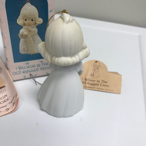 Precious Moments I Believe In The Old Rugged Cross Ornament 1989