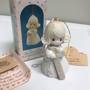 Precious Moments I Believe In The Old Rugged Cross Ornament 1989