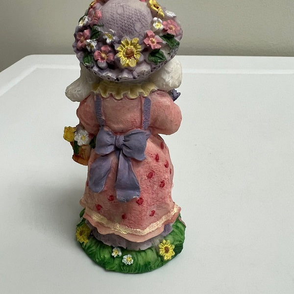 Easter Rabbit Figurine Resin Standing Easter Rabbit Figurines Lot of 3