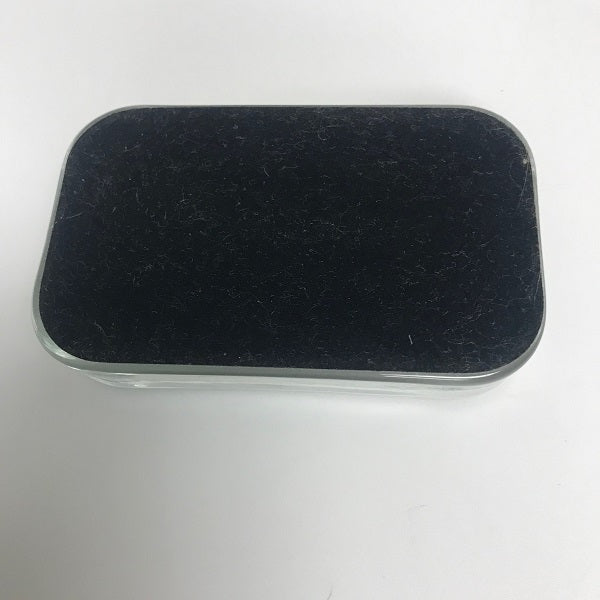 Rectangle Clear Glass Paperweight Victorian Shoe Photo Design