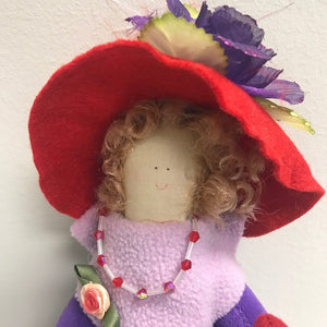 Red Hat Society Doll Delton Products Plush Red Hat Doll