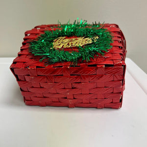 Red Merry Christmas Baskets Made in Japan 2 Baskets