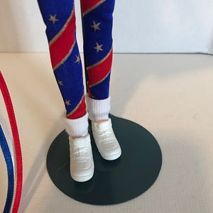 Red White and Blue American Olympic Barbie