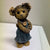 Resin Bear Figurine Girl with Denim Jumper 8 inch