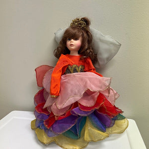 Robin Woods Collectible Doll with Colorful Dress 1984
