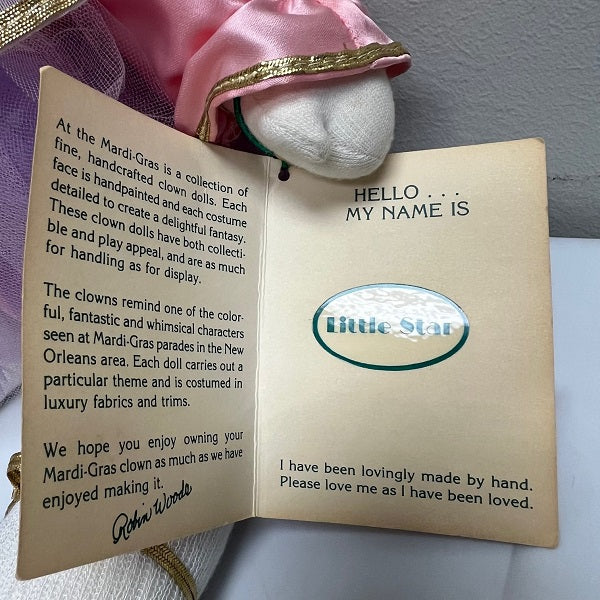 Robin Woods Fantasy Clowns At The Mardi Gras Series Doll Little Star 1983