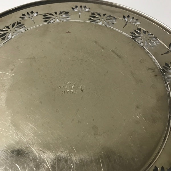 Royal Rochester 3723 Silver-Plated Serving Tray Round Tray 