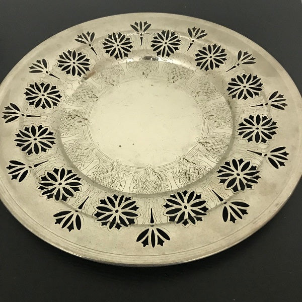 Royal Rochester 3723 Silver-Plated Serving Tray Round Tray 