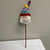 Santa Head Floral Pick 15.5 Inch Tall Floral Christmas Decoration