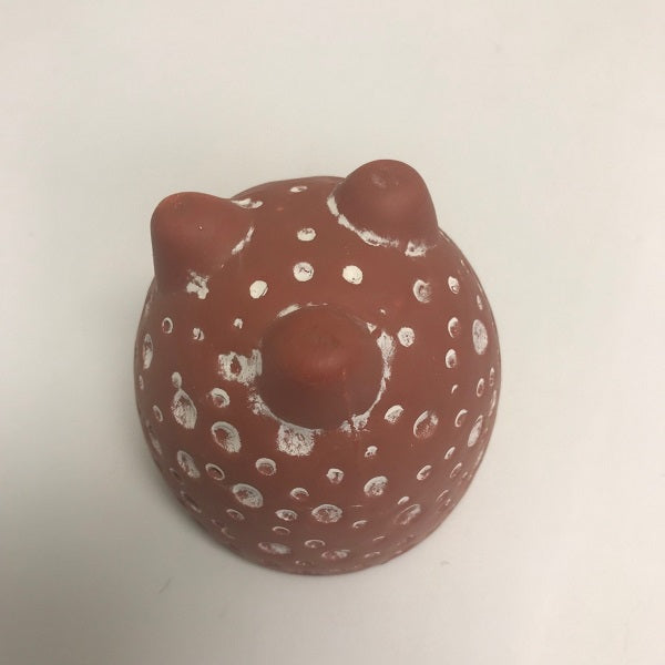 Small Ceramic Brown Flower Pot Planter Footed Planter