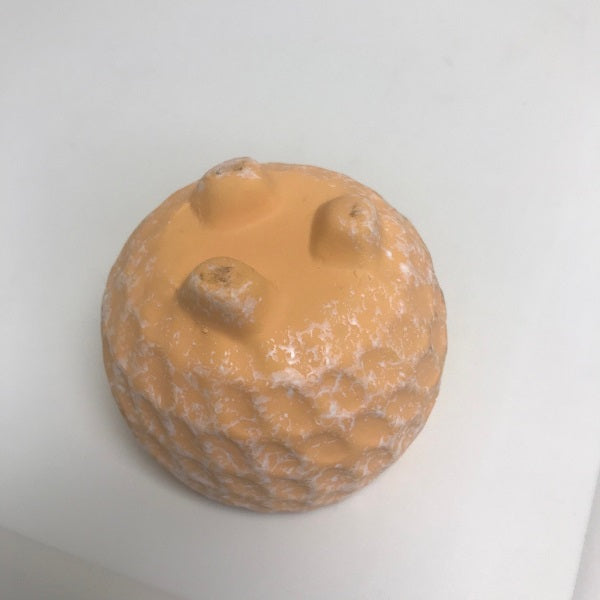 Small Peach Ceramic Flower Pot – Footed Indoor/Outdoor Planter
