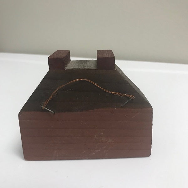 Small Wooden House Block Decoration – Tabletop or Wall Hanging