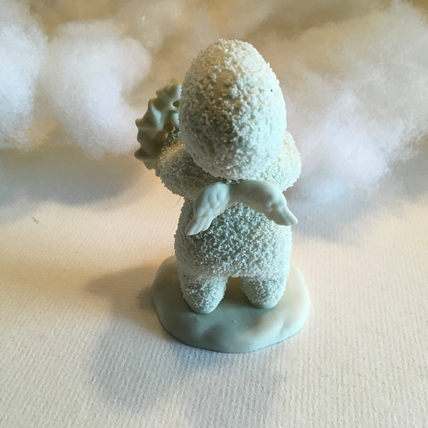 Snowbabies Figurine With Wreath Christmas Decoration 