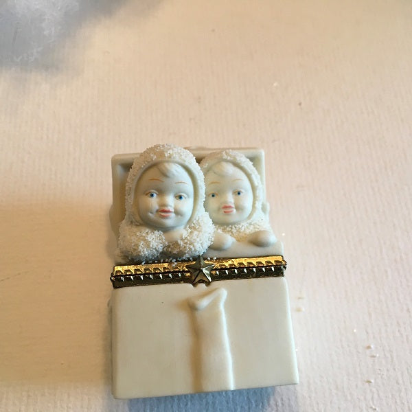 Department 56 Snowbabies “Surprise” Bisque Hinged Trinket Box
