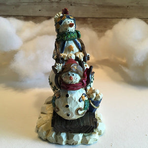 Snowman Family Christmas Decoration Figurine