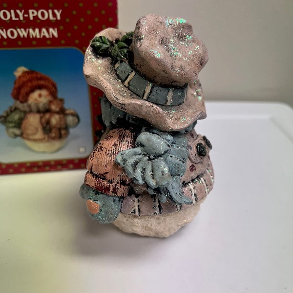 Snowman Tabletop Decoration 5in Roly-Poly Snowman Pan-Orama Gifts