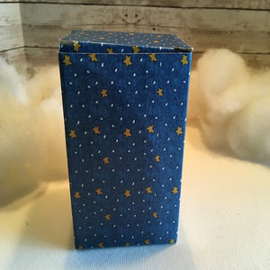 Snowman Tealight Holder Blue Porcelain Candle Holder Christmas 