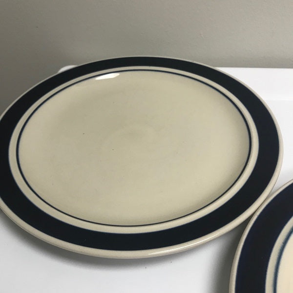 St. Croix Dinner Plate with Blue Band Set of Two 10.5in Plate