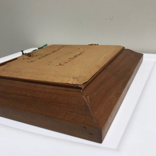 Still Life Framed Art Print Feather Pen Books Vase Scene Signed