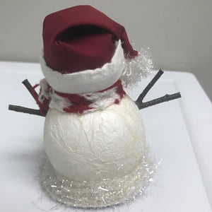 Styrofoam Snowman Christmas Decoration 4" Snowman