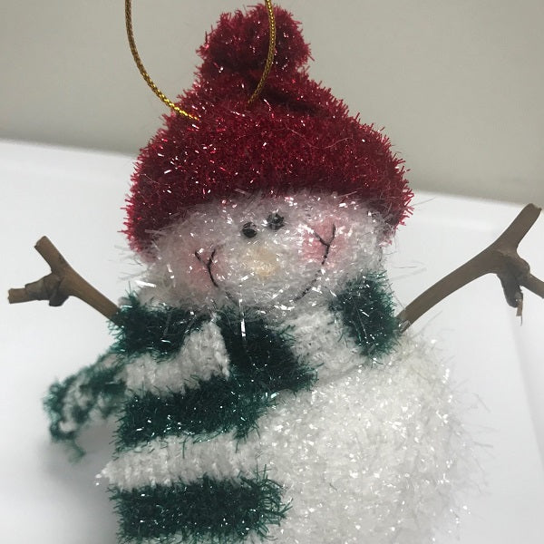 Styrofoam Snowman Christmas Ornament 5" Snowman Decoration