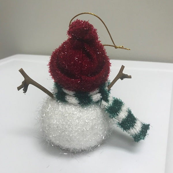 Snowman Christmas Ornament with Hat & Scarf – 5 Inch