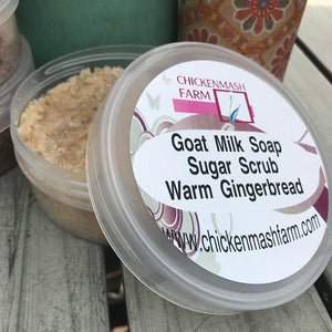 Warm Gingerbread Goat Milk Soap Sugar Scrub-Chickenmash Farm